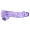 Real Rock Crystal Gode Crystal Clear 19 x 4.5cm Violet